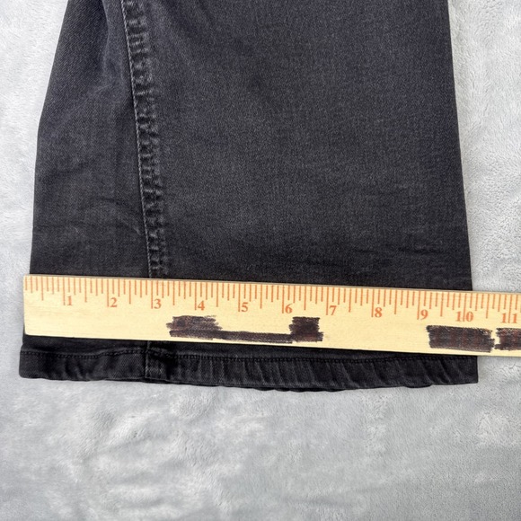 Zara Womens Denim Jeans High Rise Bootcut Size 8 Black Stretchy - Picture 15 of 16